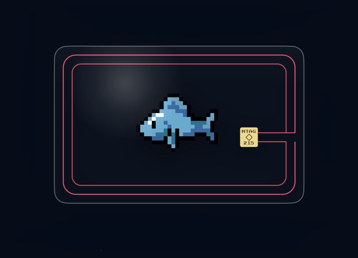 Swim Away Mascot Card